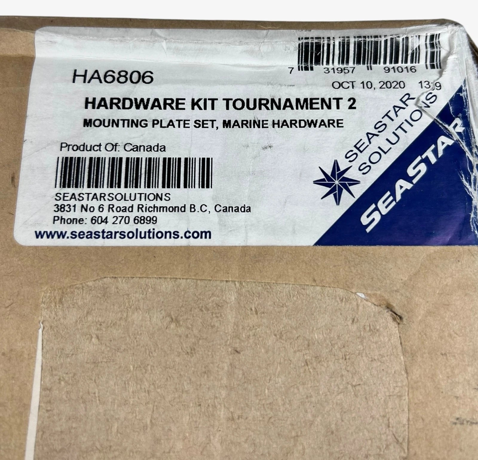 Set of 2 SeaStar Solutions HA6806 Tournament 2 Hardware Mounting Plates