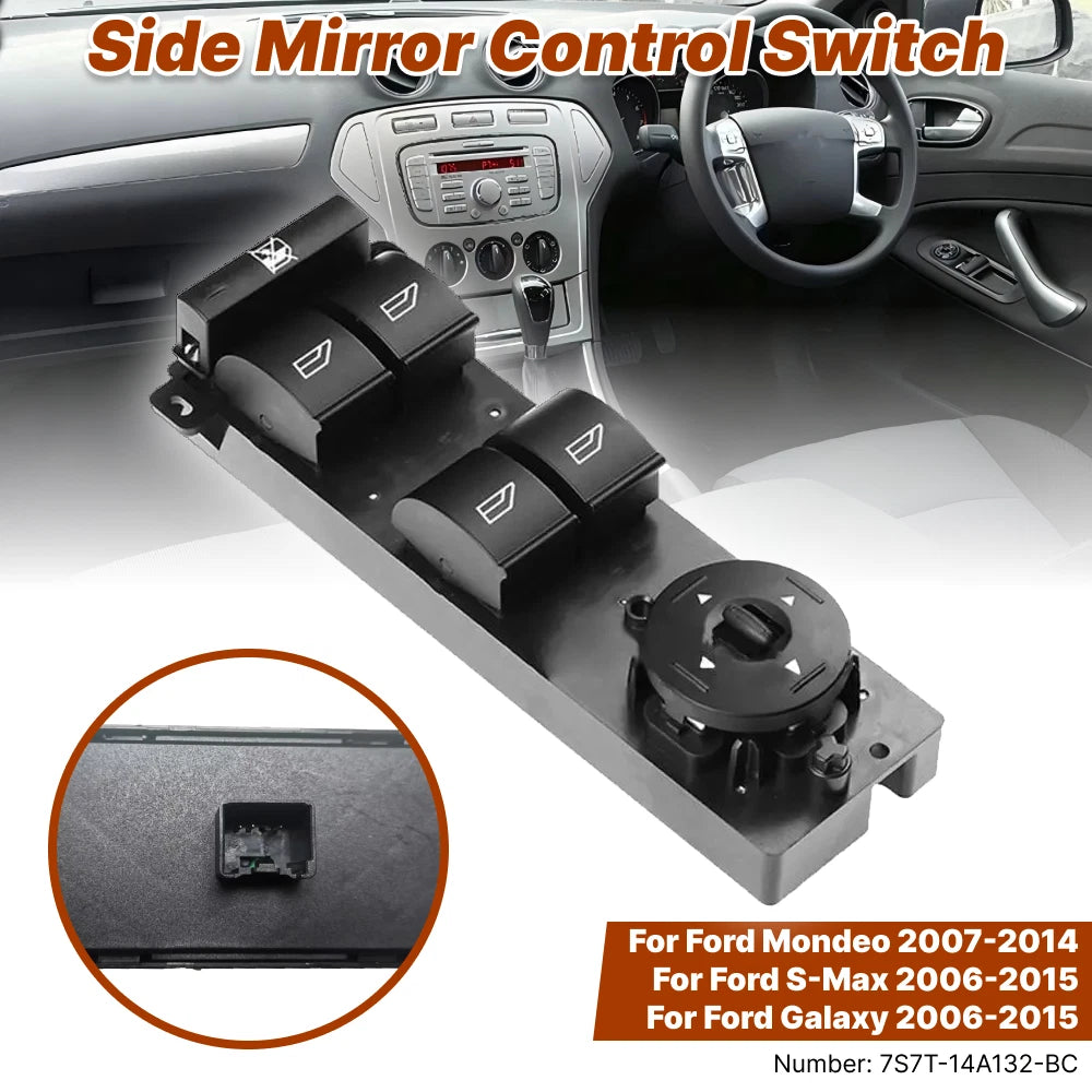 Master Power Window Lifter Switch for Ford Mondeo S-Max Galaxy (2006–2020)
