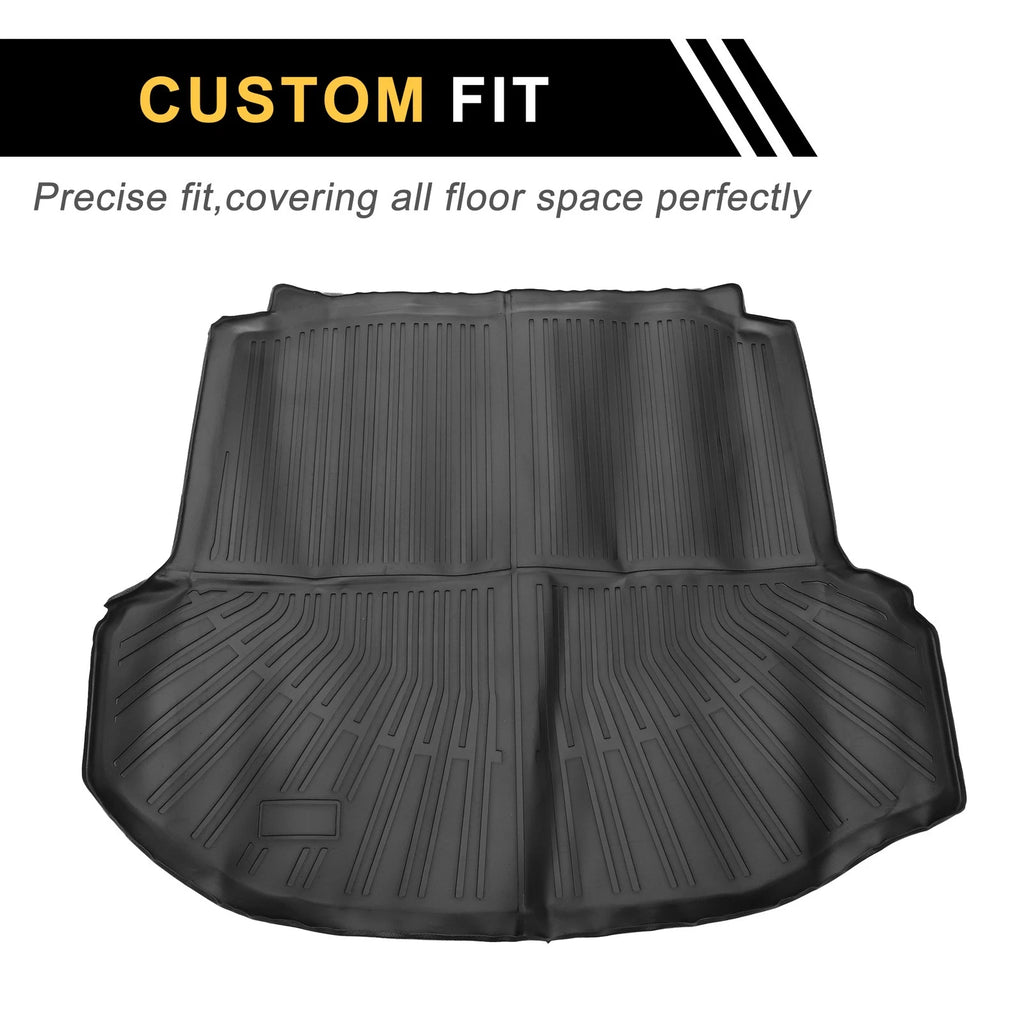 Cargo Liner Rear Trunk Mat for Volkswagen Jetta (2019–2024) TPE Stripe Pattern