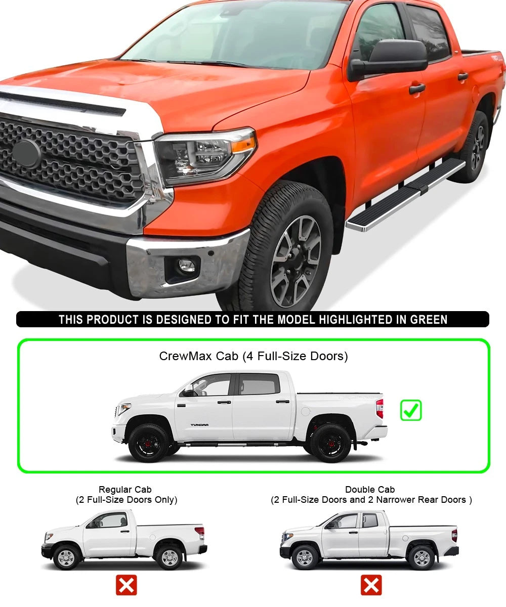 5-Inch Running Boards for Toyota Tundra CrewMax (2007-2021)