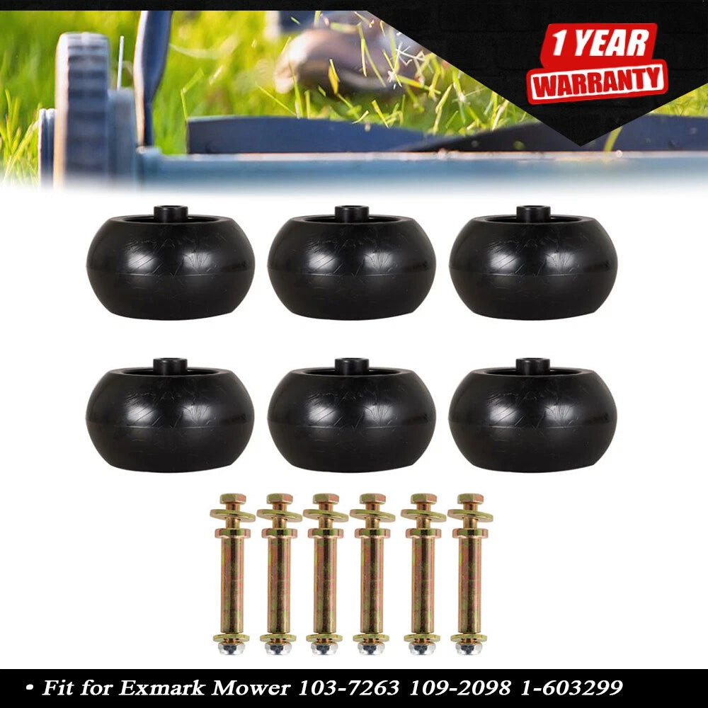 Set of 6 Anti Scalp Deck Wheels for Exmark Mower