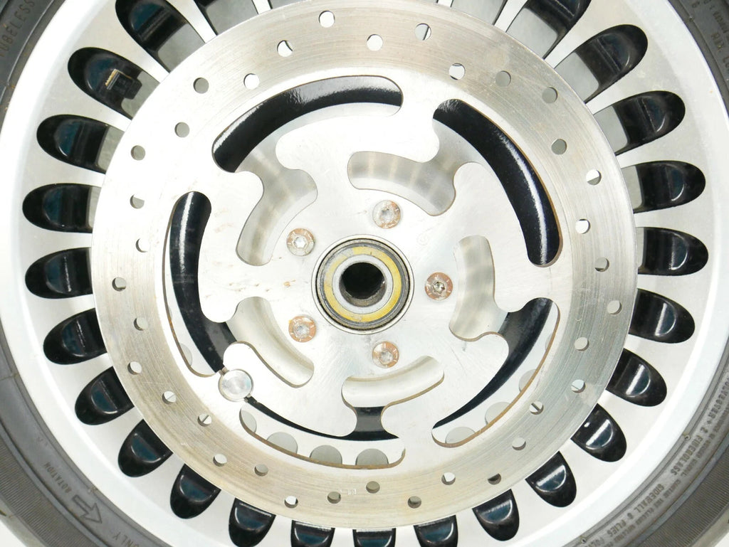 17x3 Front Wheel Rim with Rotors for Harley Touring (2009–2023) - Polished/Black