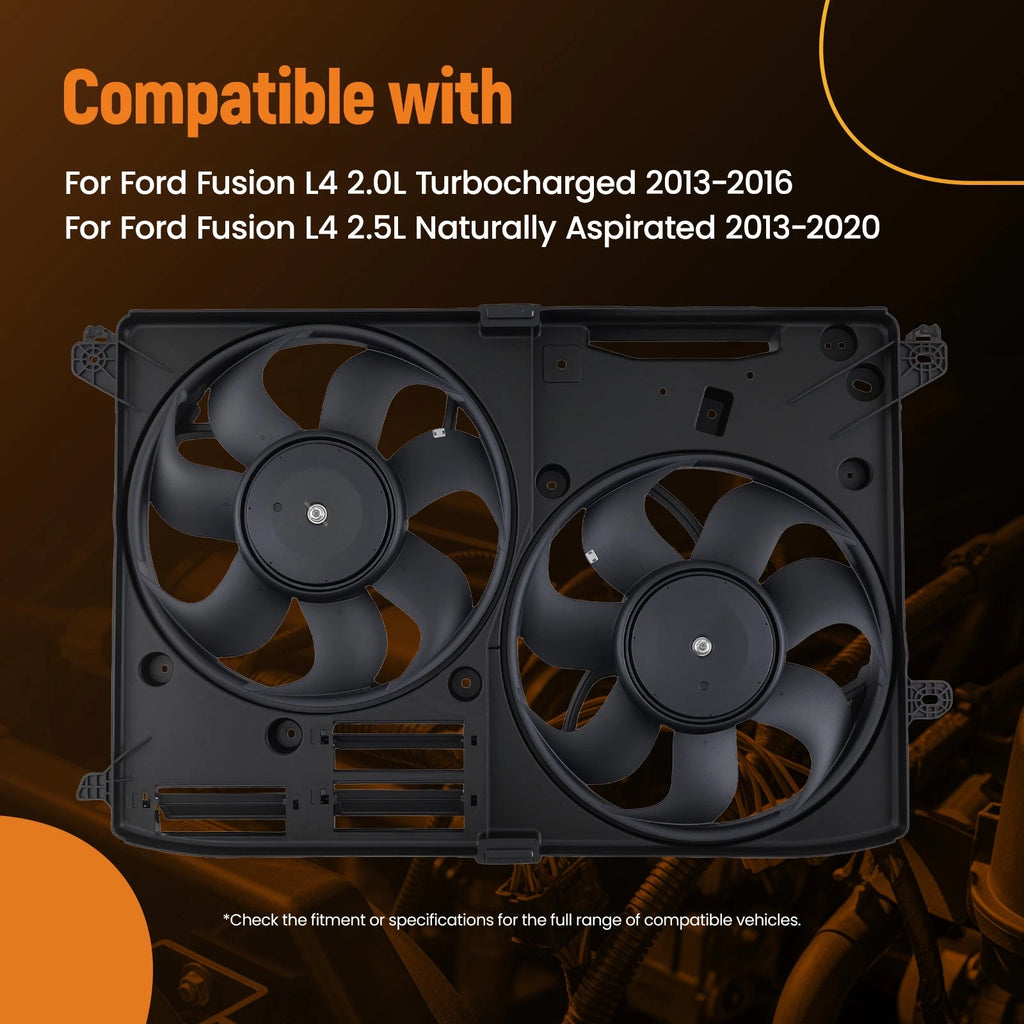 Condenser Radiator Fan for Ford Fusion L4 2.5L (2013–2020) 621536 DG9Z8C607D