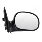 Set of 2 Black Manual Fold Exterior Mirrors for Ford F150 (1997–2004)