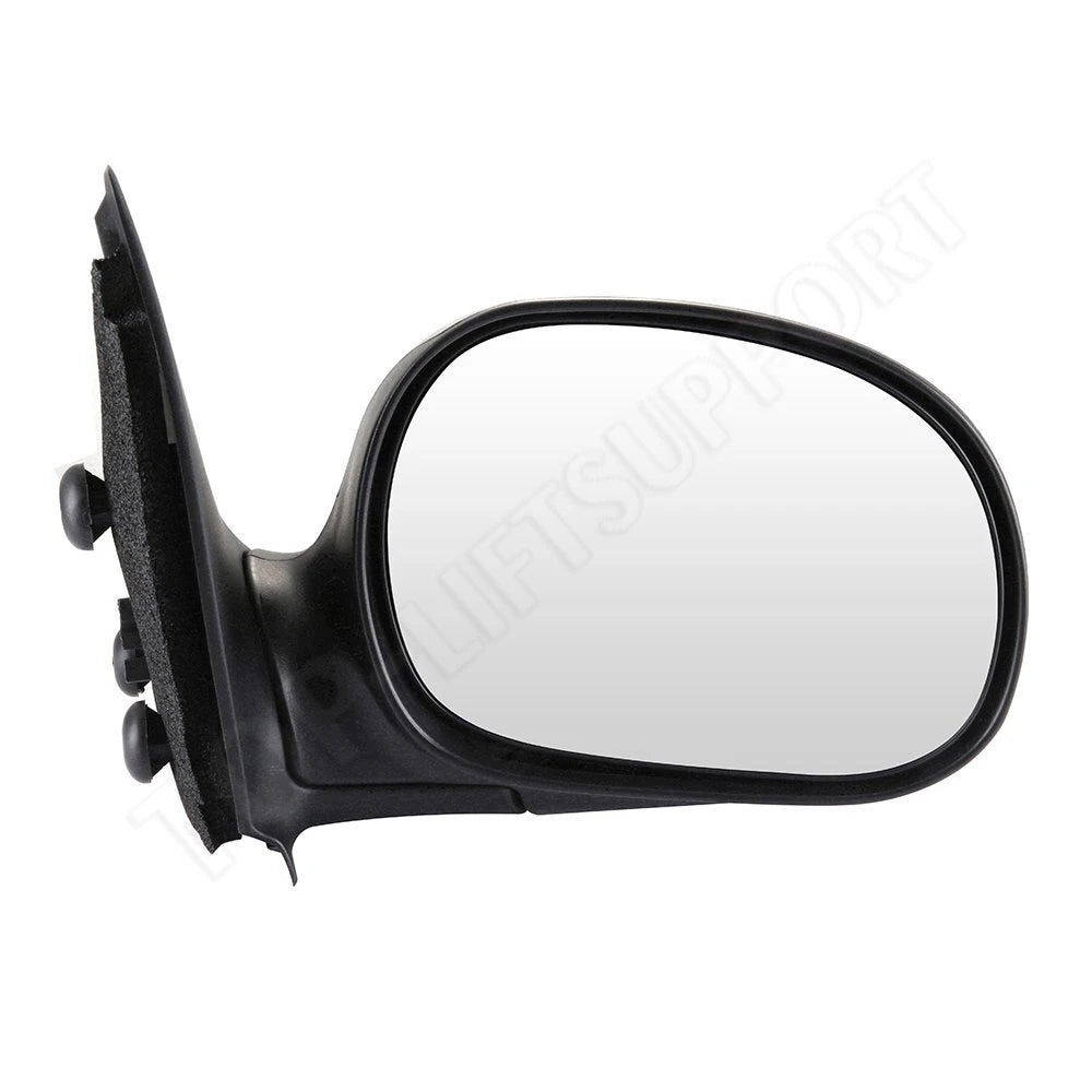 Set of 2 Black Manual Fold Exterior Mirrors for Ford F150 (1997–2004)