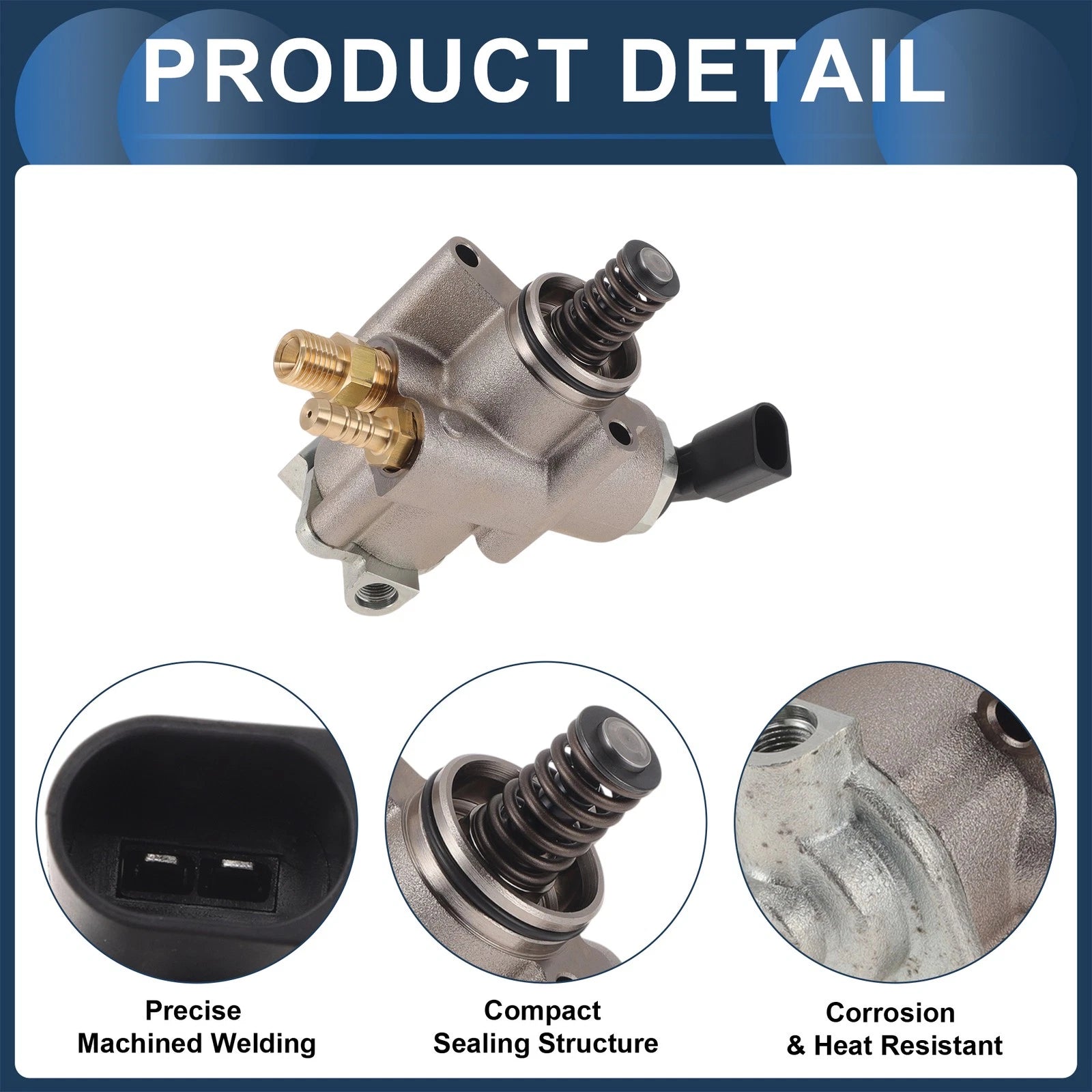 High Pressure Fuel Pump for Audi A4 TT, Volkswagen Eos Jetta (No. 06F127025L)