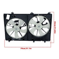 Dual AC Condenser Cooling Fan for Toyota Highlander (2008–2013)