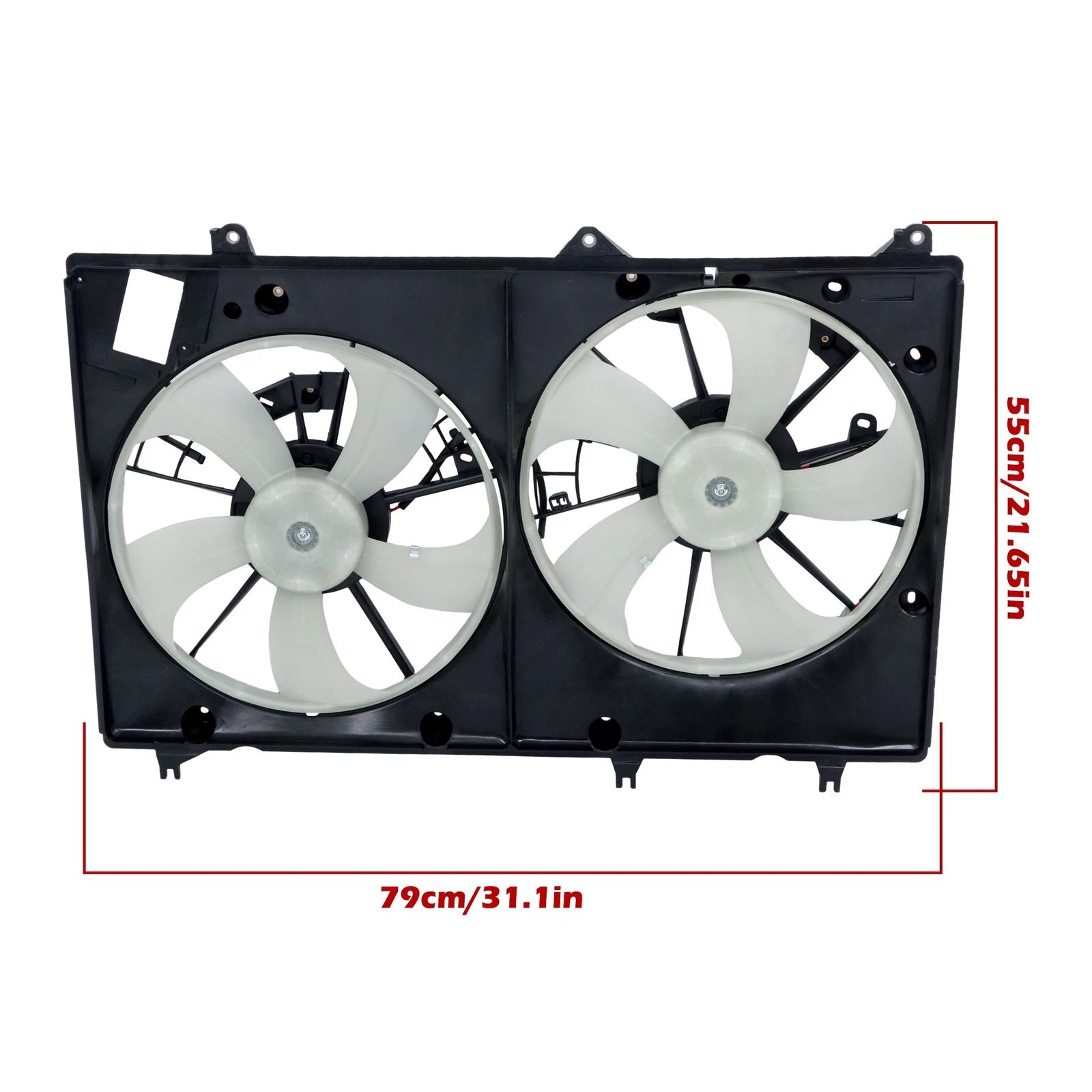Dual AC Condenser Cooling Fan for Toyota Highlander (2008–2013)