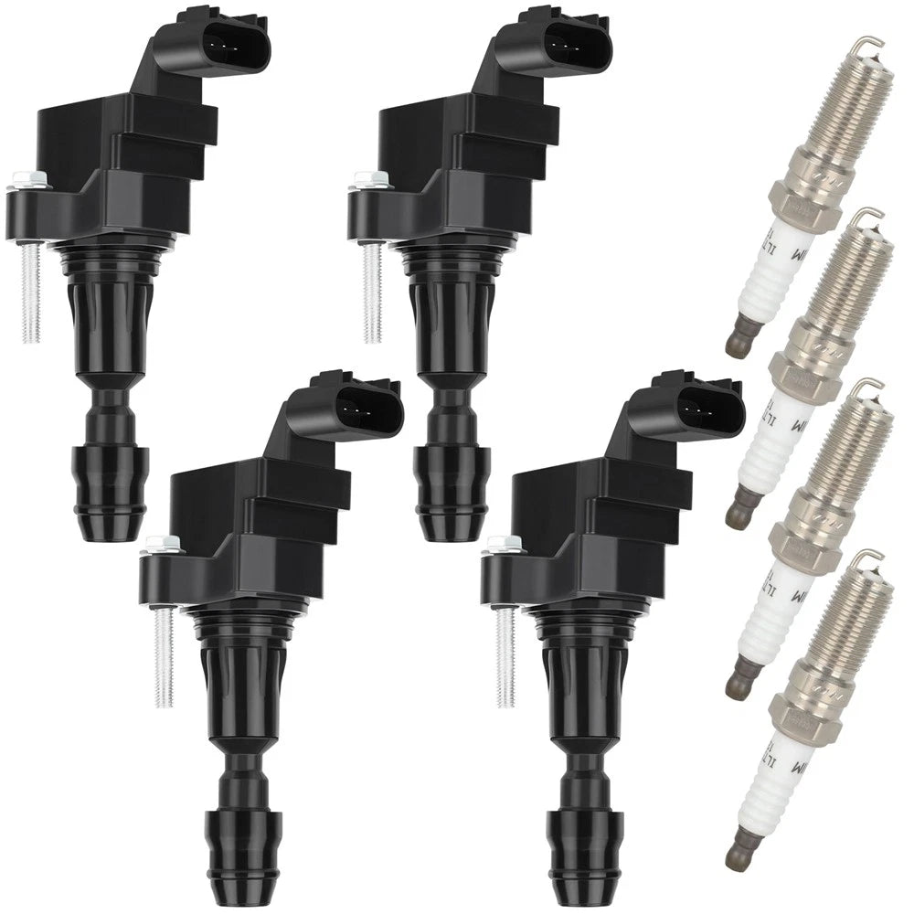 Set of 4 Ignition Coils & Spark Plugs for Chevrolet Cobalt (2007–2010)