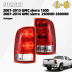 Pair of Tail Lights for GMC Sierra 1500 2500HD 3500HD (2007–2014)