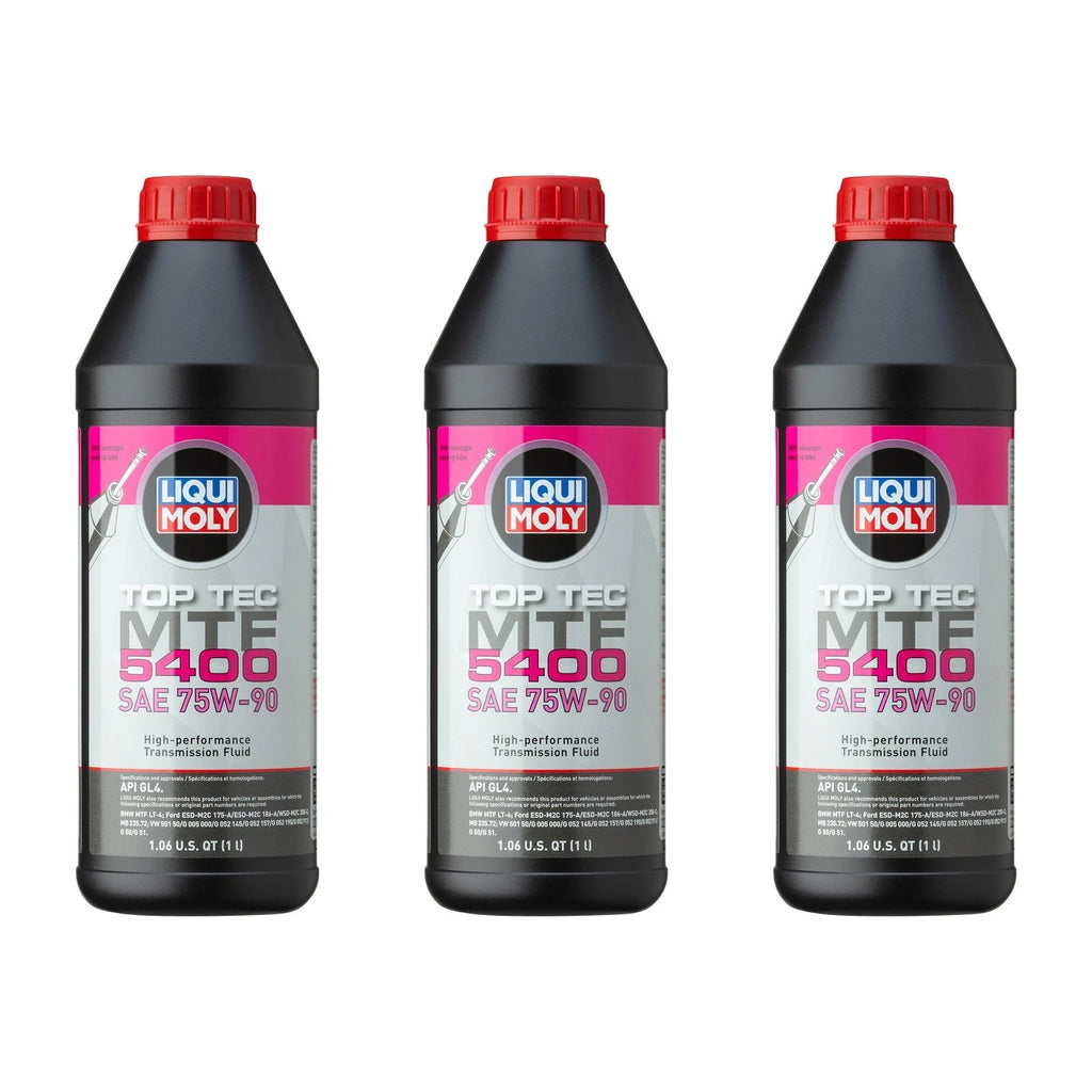 Set of 3 Liqui Moly Top Tec MTF 5400 75W-90 Gear Oil (1L each)