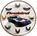 Firebird History Embossed Logo Round Sign for Firebird (All Years)