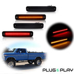 Set of 4 Smoked LED Side Marker Lights for Ford F100 F150 F250 F350