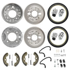 Front Brake Drum Plate Wheel Cylinder Shoes for Honda Foreman TRX450FE (2002–2004)