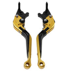 CNC Gold Extendable Brake Clutch Levers for Kawasaki Z900RS, ZX636, ZX6R (18-22)