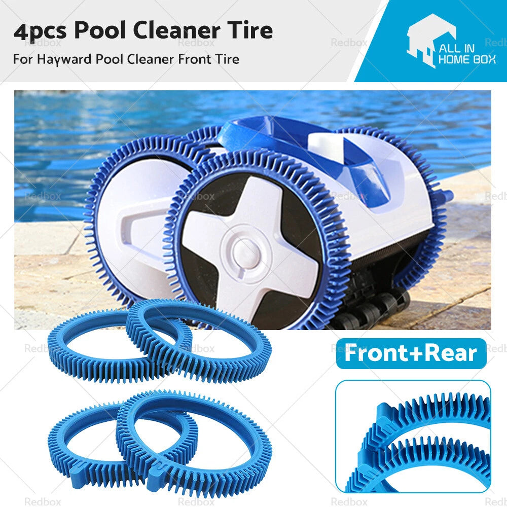 4X Front Rear Tyre for Hayward Aquanaught Pool Cleaner (896584000-143)