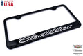License Plate Frame Black Stainless OEM Replacement for Cadillac (2000–2025)