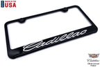 License Plate Frame Black Stainless OEM Replacement for Cadillac (2000–2025)
