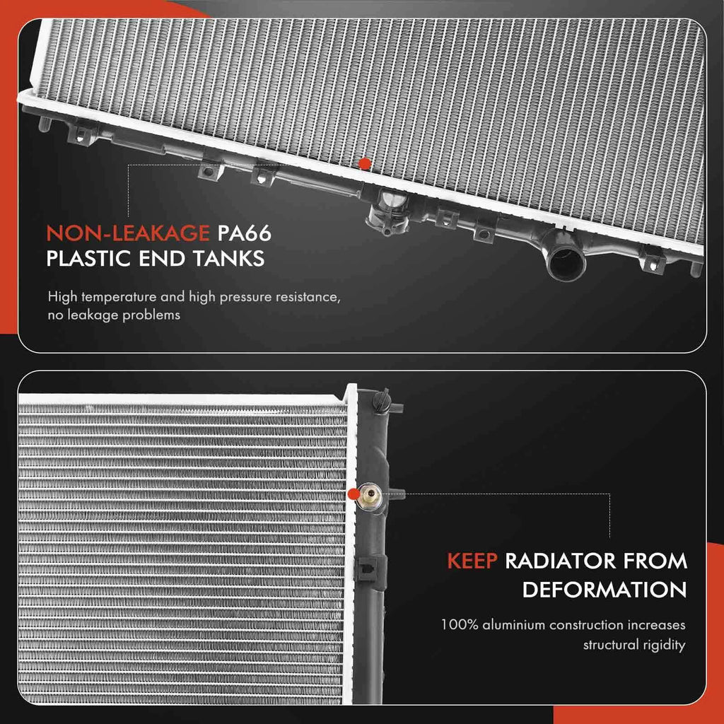2 Radiator & AC Condenser Cooling Kit for Mitsubishi Mirage (1997-2002)