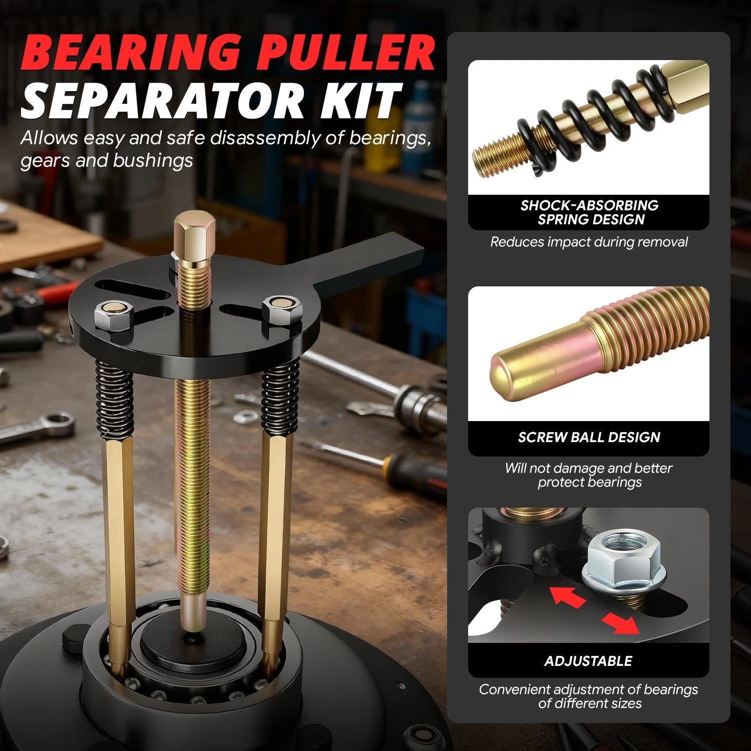 36 in 1 Bearing Puller Set for Universal Applications (No Specific Year)