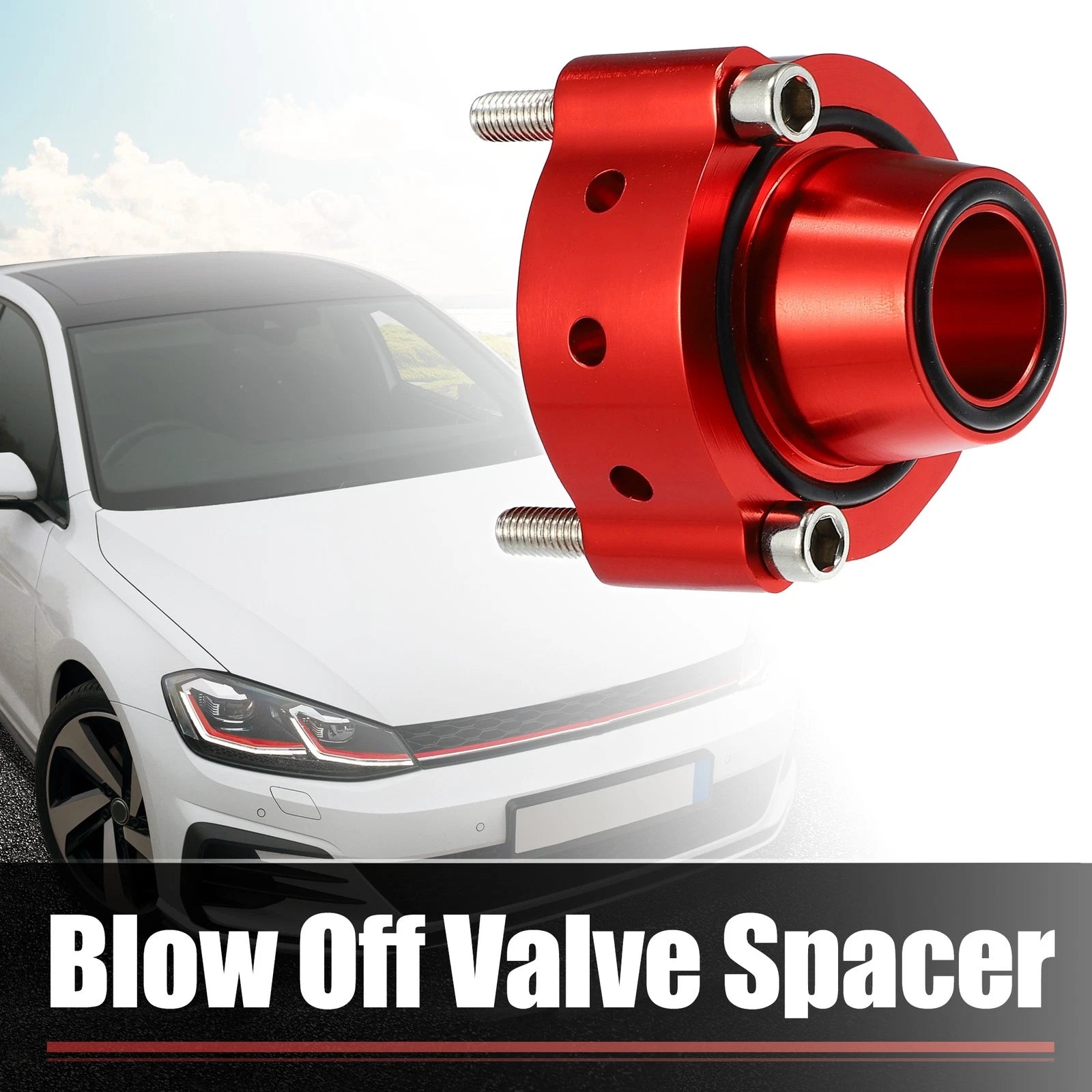 Blow Off Valve Adaptor Spacer for Audi A3 A4 VW Jetta GTI (2000–2023) Red