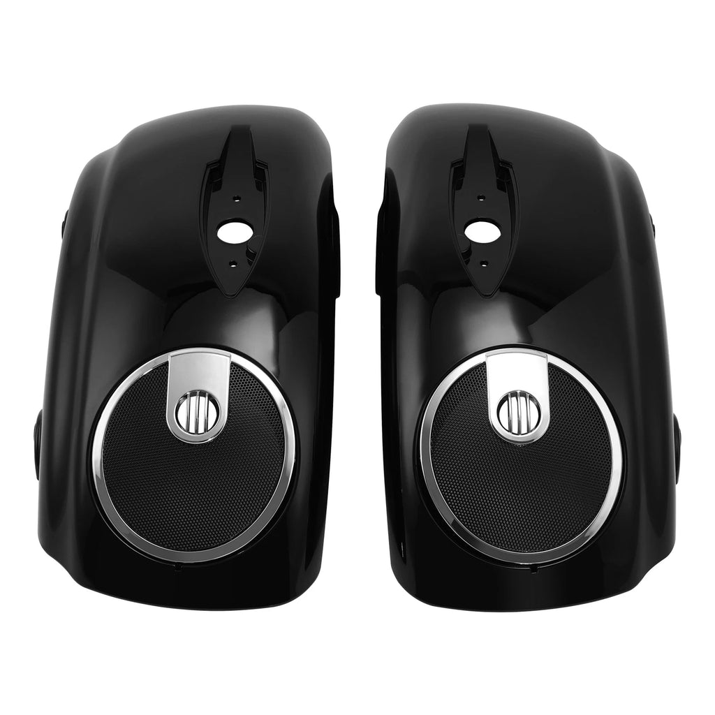Gloss Black Saddlebag Lids for Indian Chieftain (2014–2018) 6.5" Speaker Cutout