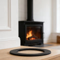 150mm Black Stainless Steel Wall Collar for Wood Burning Fireplace