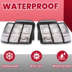 Set of 2 Clear Sequential Tail Lights for Ford Mustang (1999-2004)