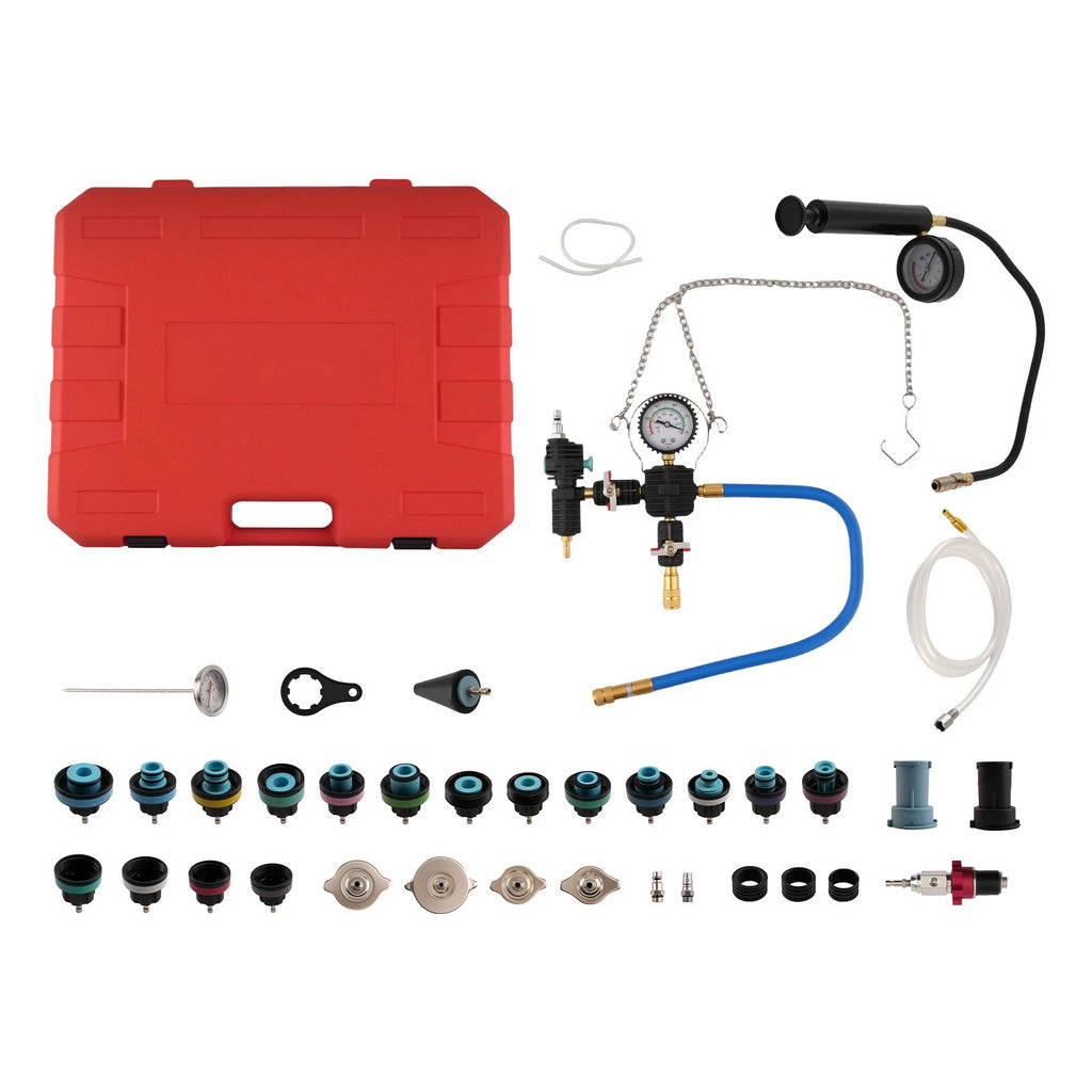 33Pcs Coolant Radiator Pressure Tester for Universal Vehicles