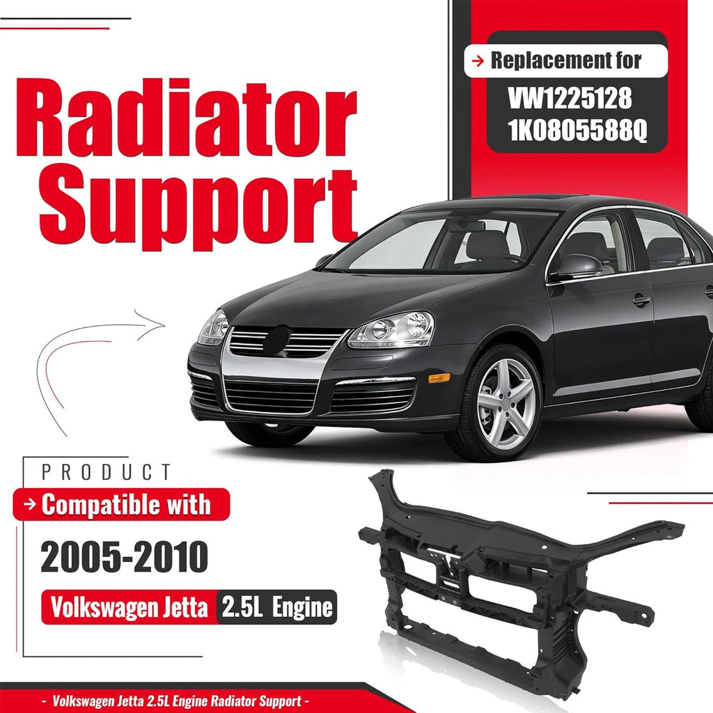 Front Radiator Core Support Panel for Volkswagen Jetta (2005-2010)