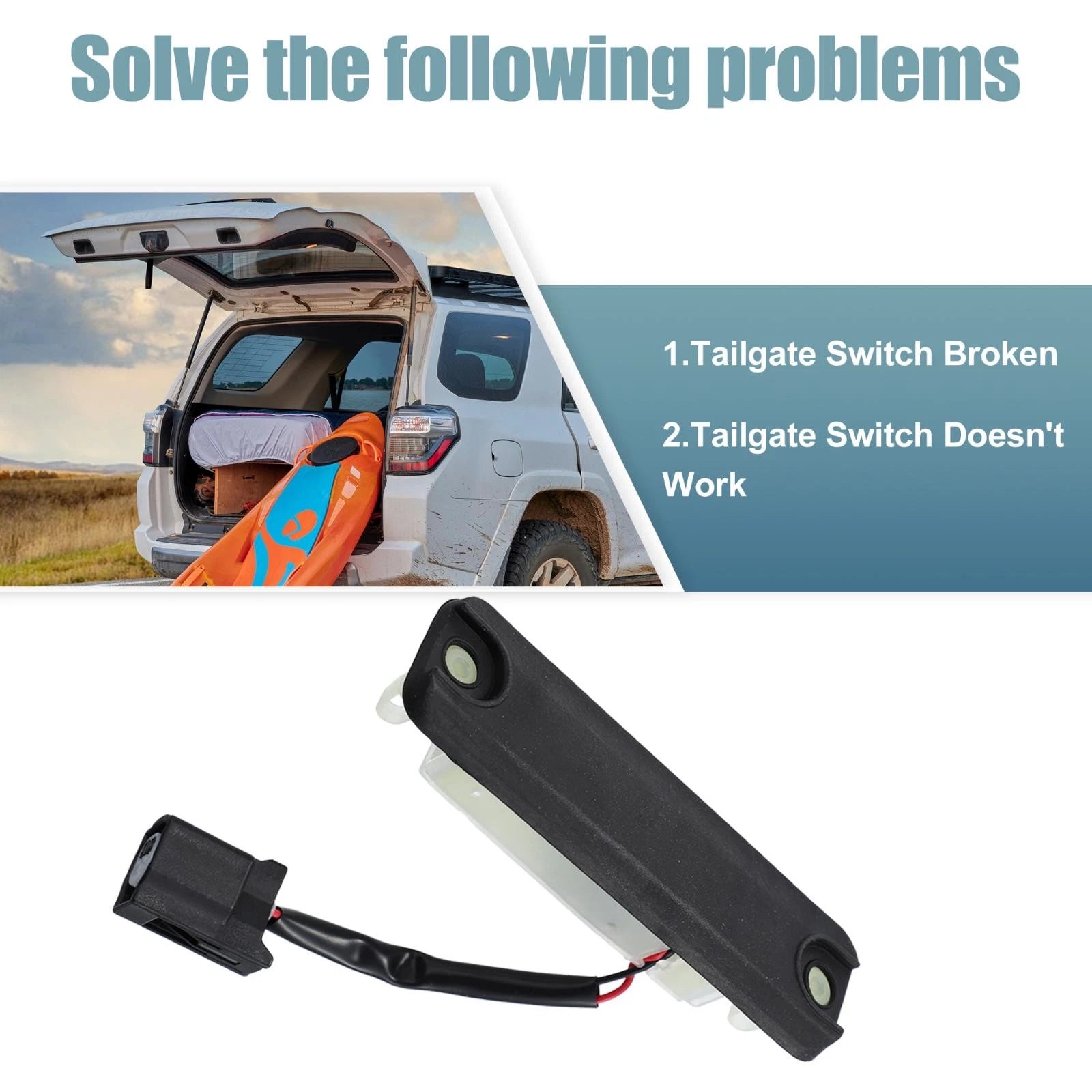 Rear Liftgate Release Switch 901-725, 84840-35010 for Toyota 4Runner (2003–2019)