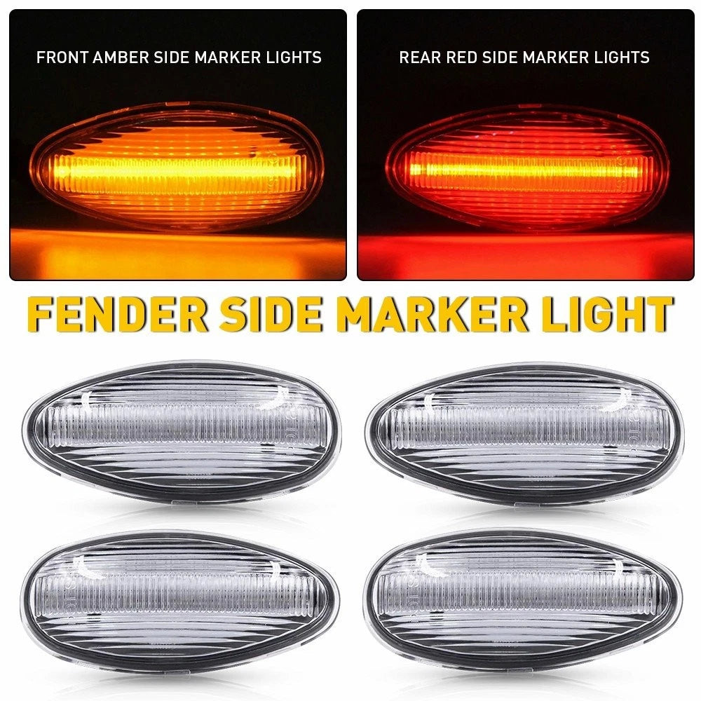 Set of 2 Side Marker Lights for Chevy Silverado 2500HD 3500HD (2001–2014) EPY