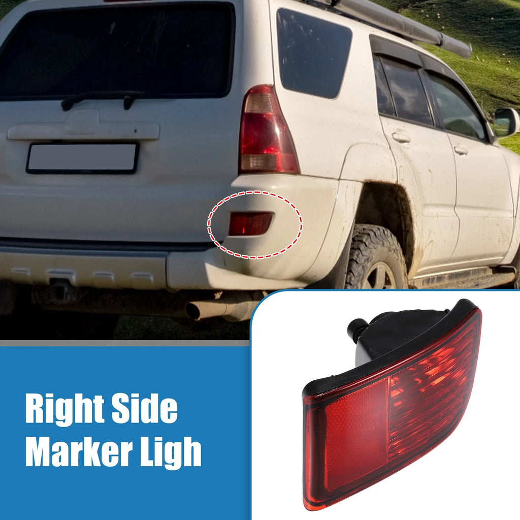 Rear Right Bumper Reflector Light for Toyota 4Runner (2003–2005) Red