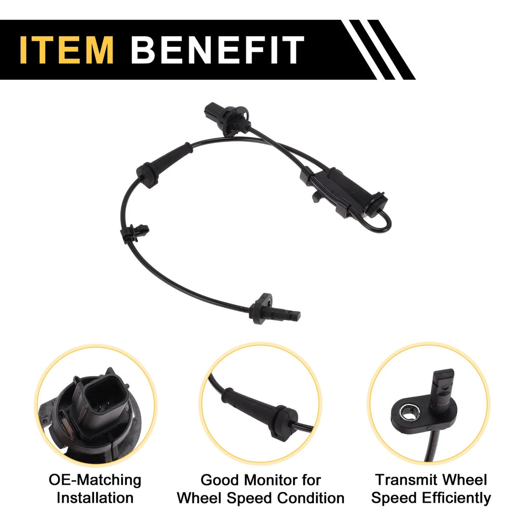 ABS Wheel Speed Sensor No. 57450T6PH01 for Honda Crider (2014–2018) 1Pc Right Front