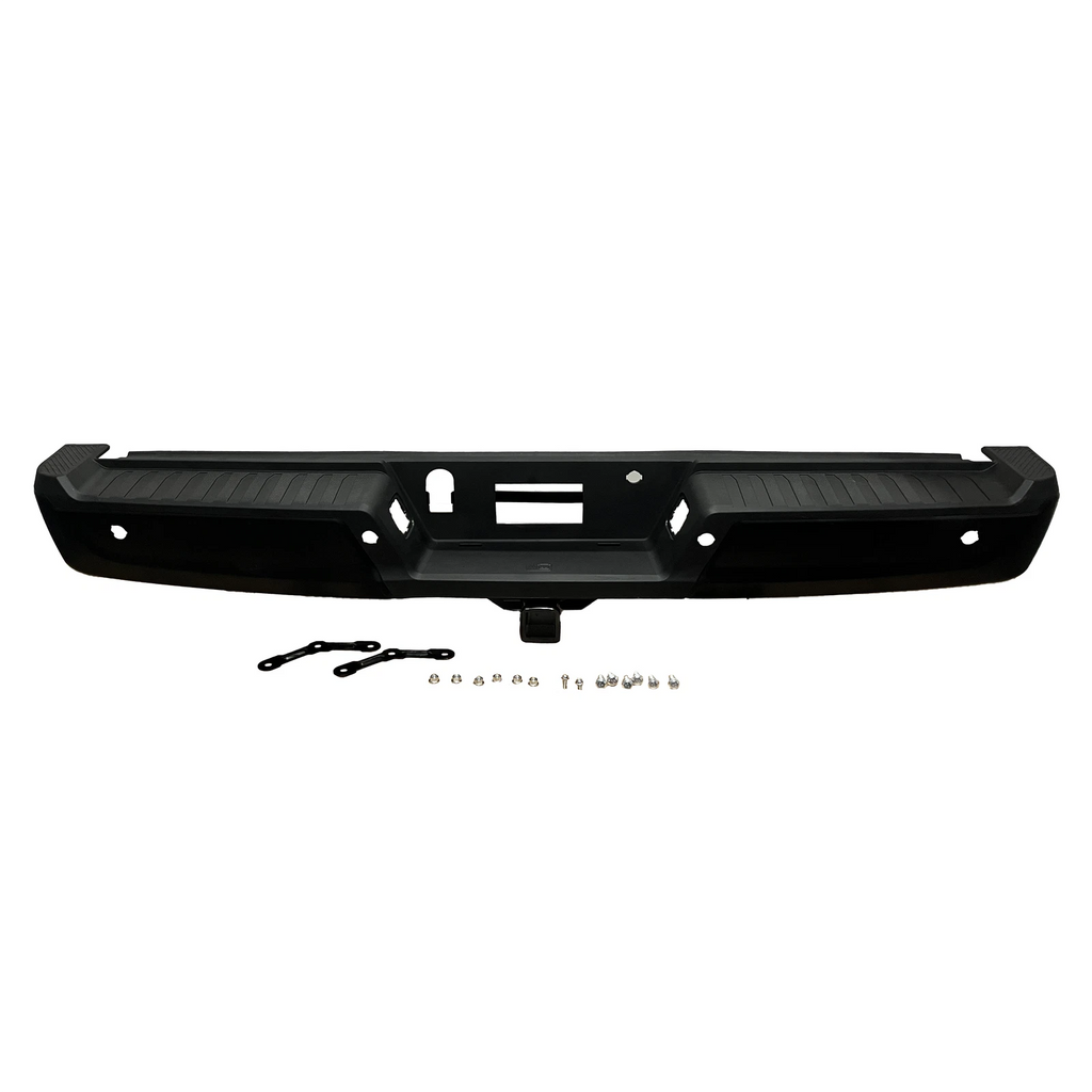 Rear Bumper Assembly for Ford F-150 (2021–2023) W/o Sensor Holes Black