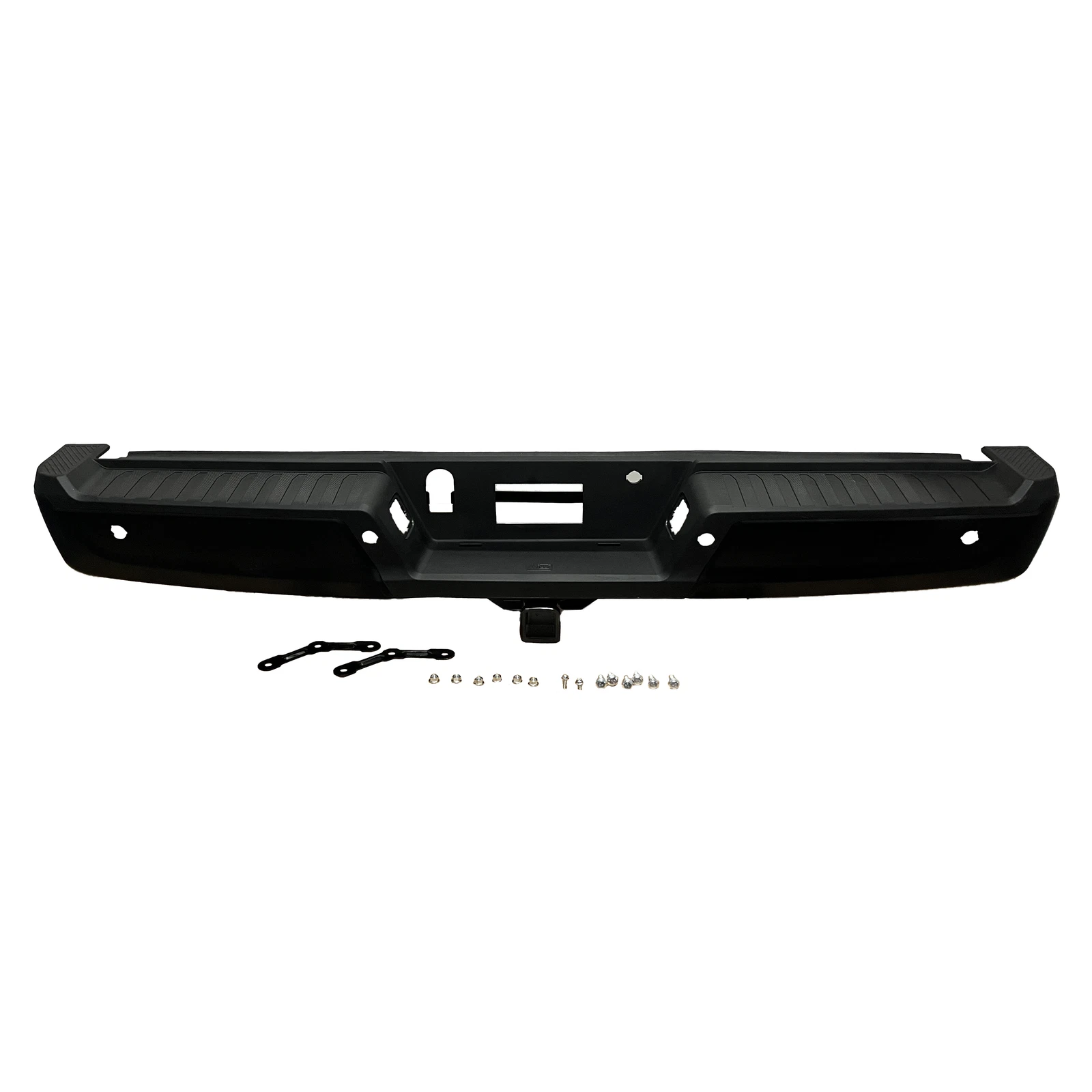 Rear Bumper Assembly for Ford F-150 (2021–2023) W/o Sensor Holes Black