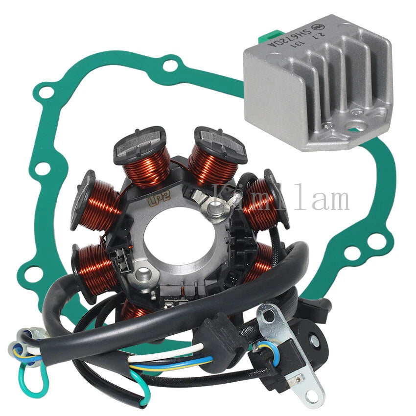 Stator, Rectifier, Gasket for Kawasaki KLX140G (2017–2023) KLX140 (2008–2022)