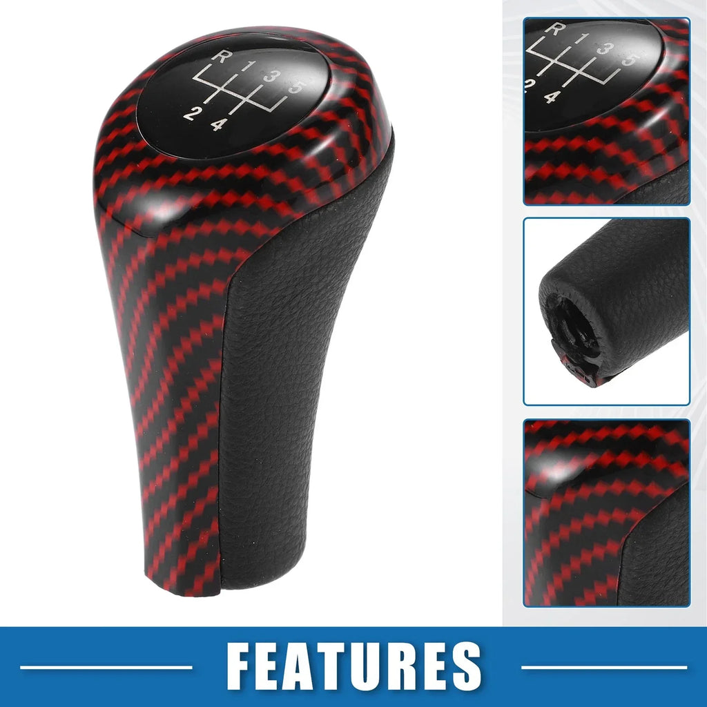 5-Speed Manual Gear Shift Knob for BMW 1/3/5/6 E81 E82 E87 (2004-2010)