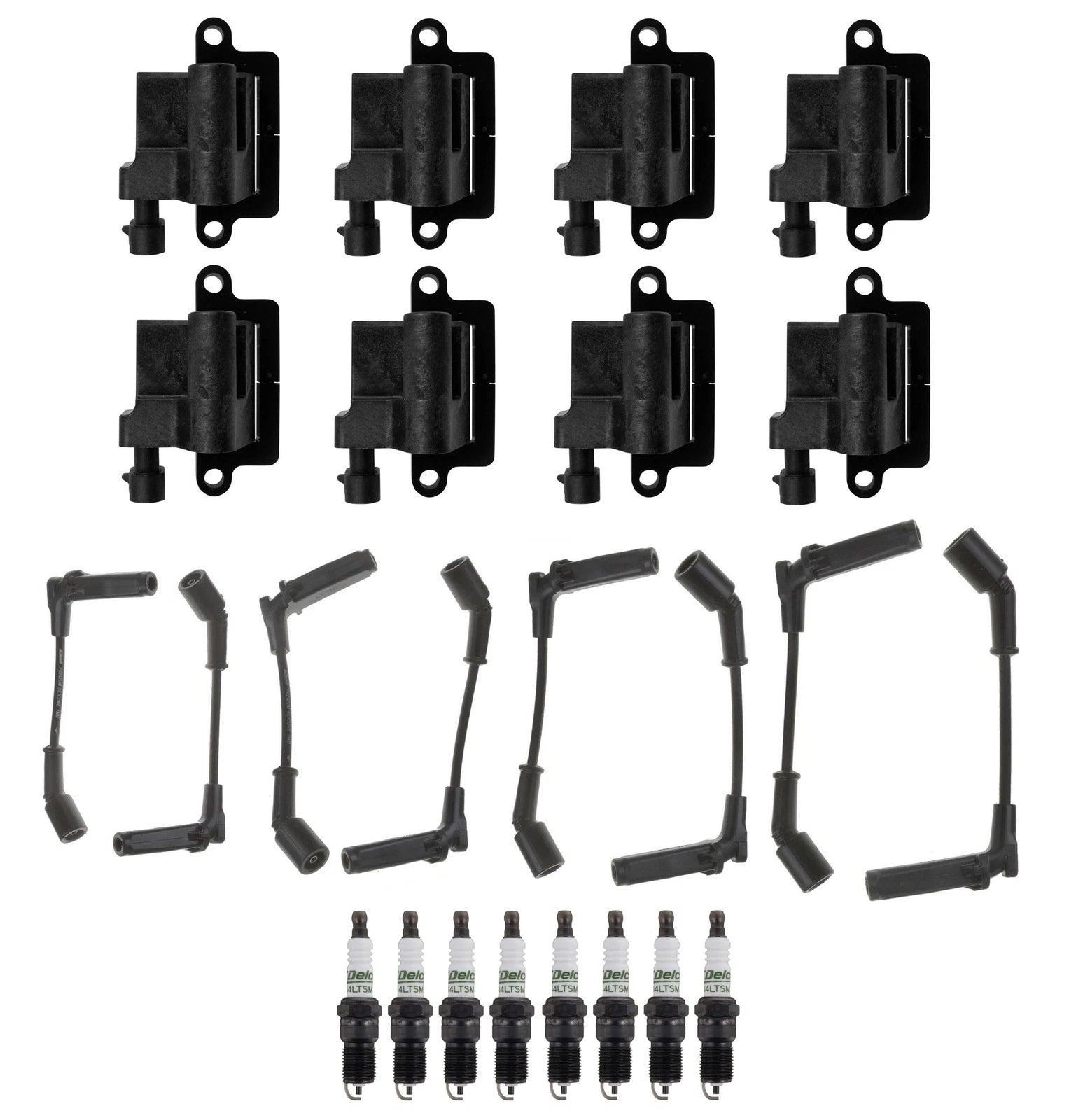8 Ignition Wires & 8 Spark Plugs Kit for GMC Savana 1500 2500 3500 (2003–2023)