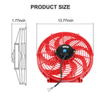 12V 14" Universal Slim Electric Radiator Cooling Fan Kit