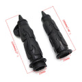 1 Pair Black Flame Spike Hand Grip Throttle Boss for Harley Dyna