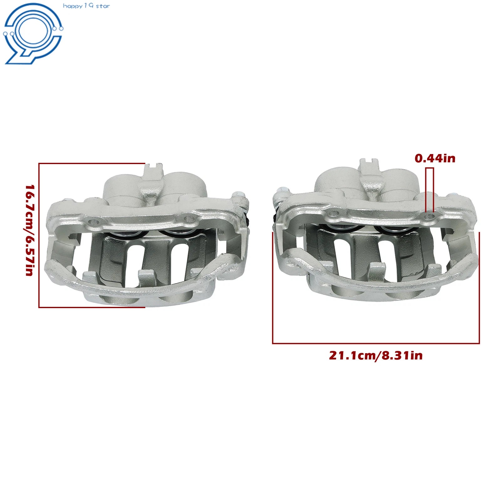 2X Brake Calipers for Nissan Frontier (1998–2004) 4WD Front Left & Right