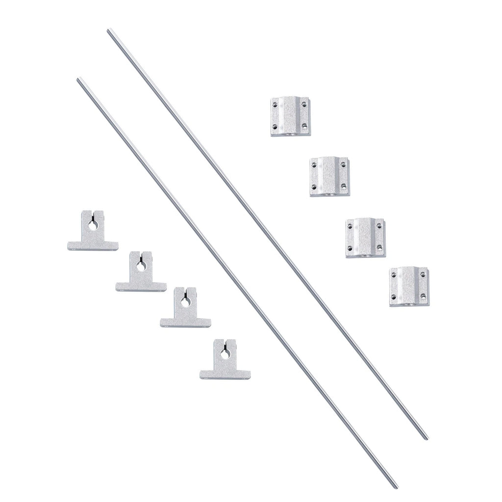 Set of 2 Linear Motion Rail Shaft Slide Guide with 4 Bearings