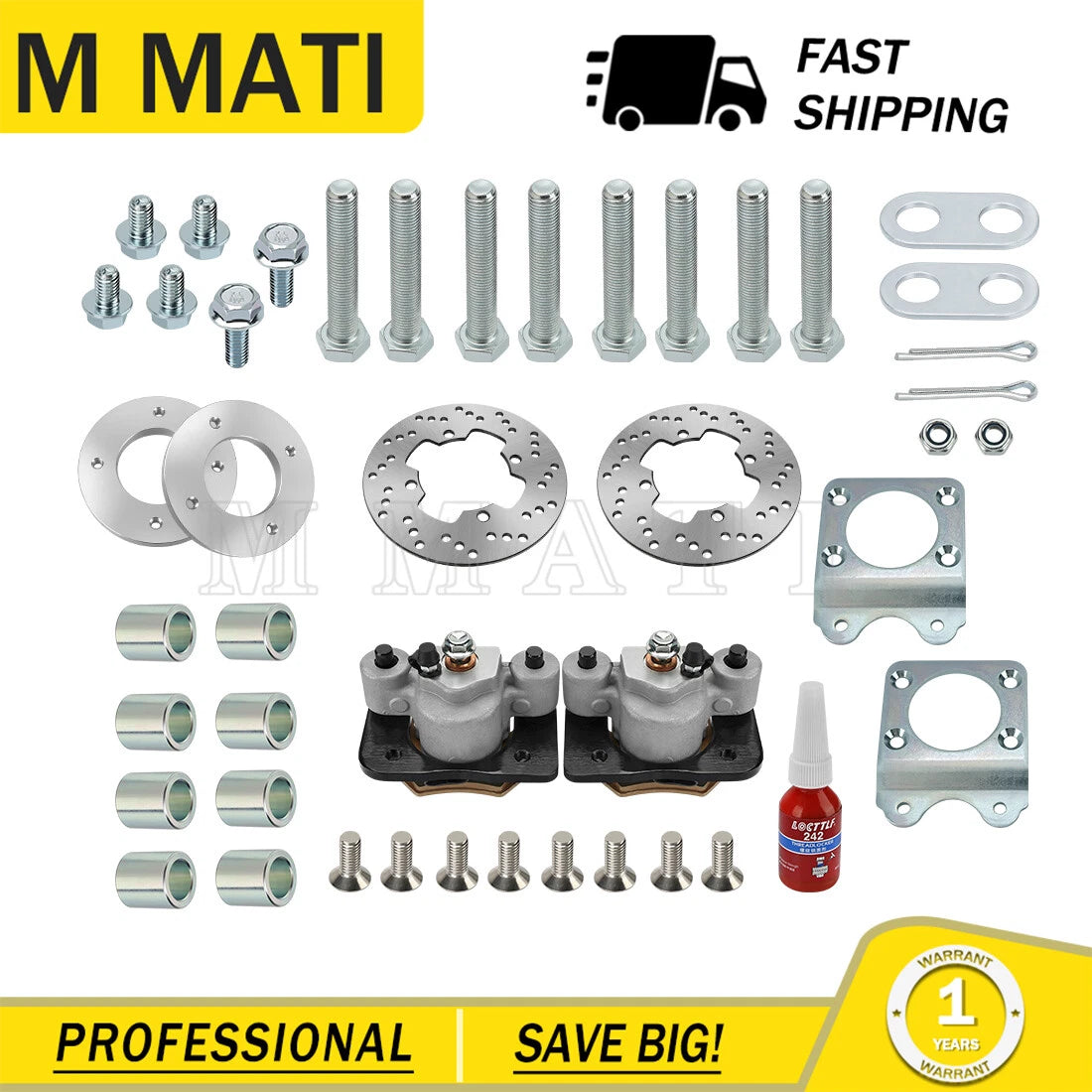 Front Disc Brake Conversion Kit for Honda Foreman 400 450 500 (2000–2006)