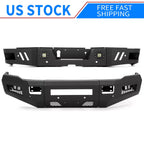 Front & Rear Bumper for Dodge Ram 2500 3500 (2010–2018) with LED Lights