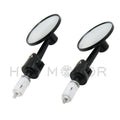 Adjustable Foldable 1" Round Bar End Mirrors for Harley Davidson