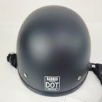 Trooper DOT Certified Motorcycle Helmet for Badass (Dull Black Matte)