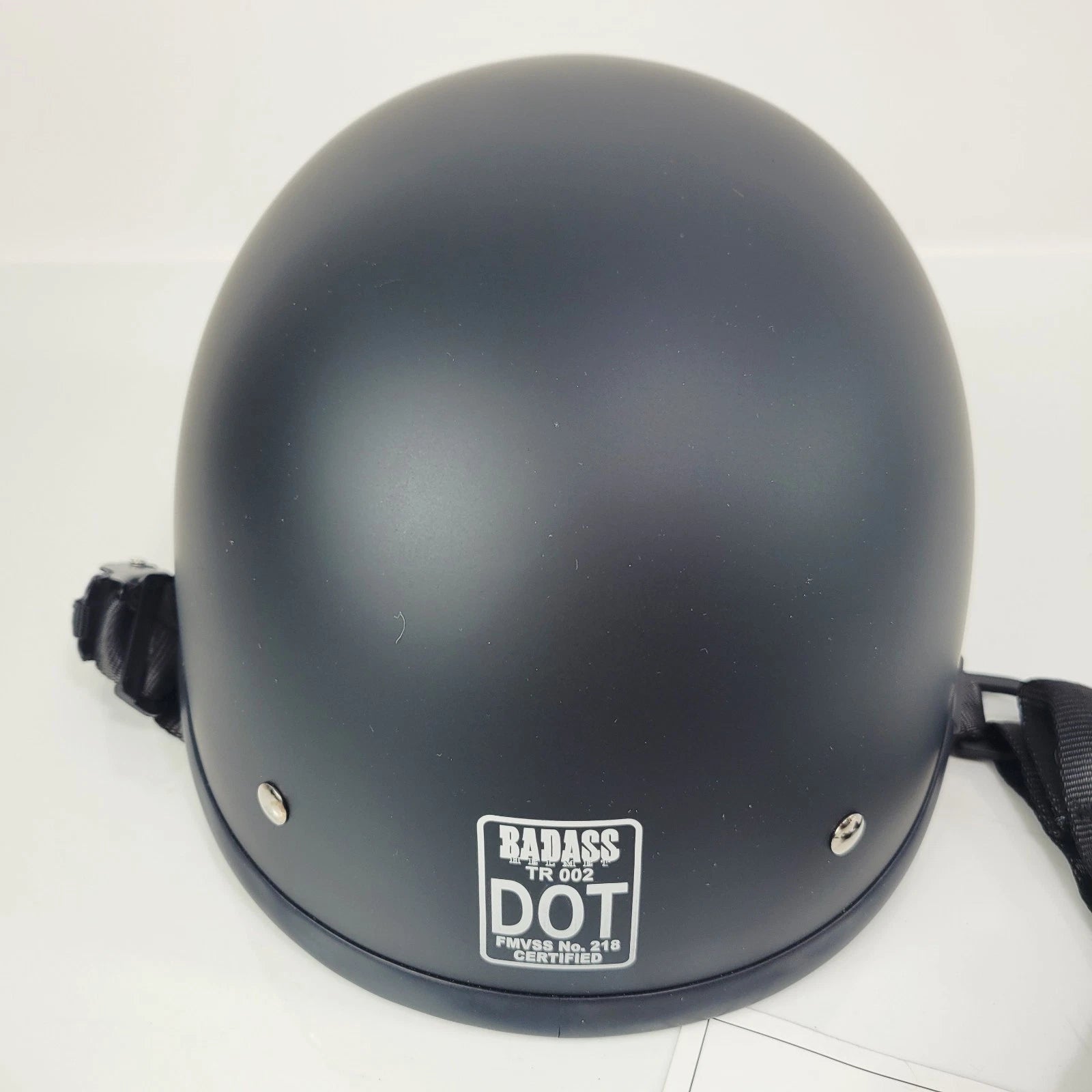 Trooper DOT Certified Motorcycle Helmet for Badass (Dull Black Matte)