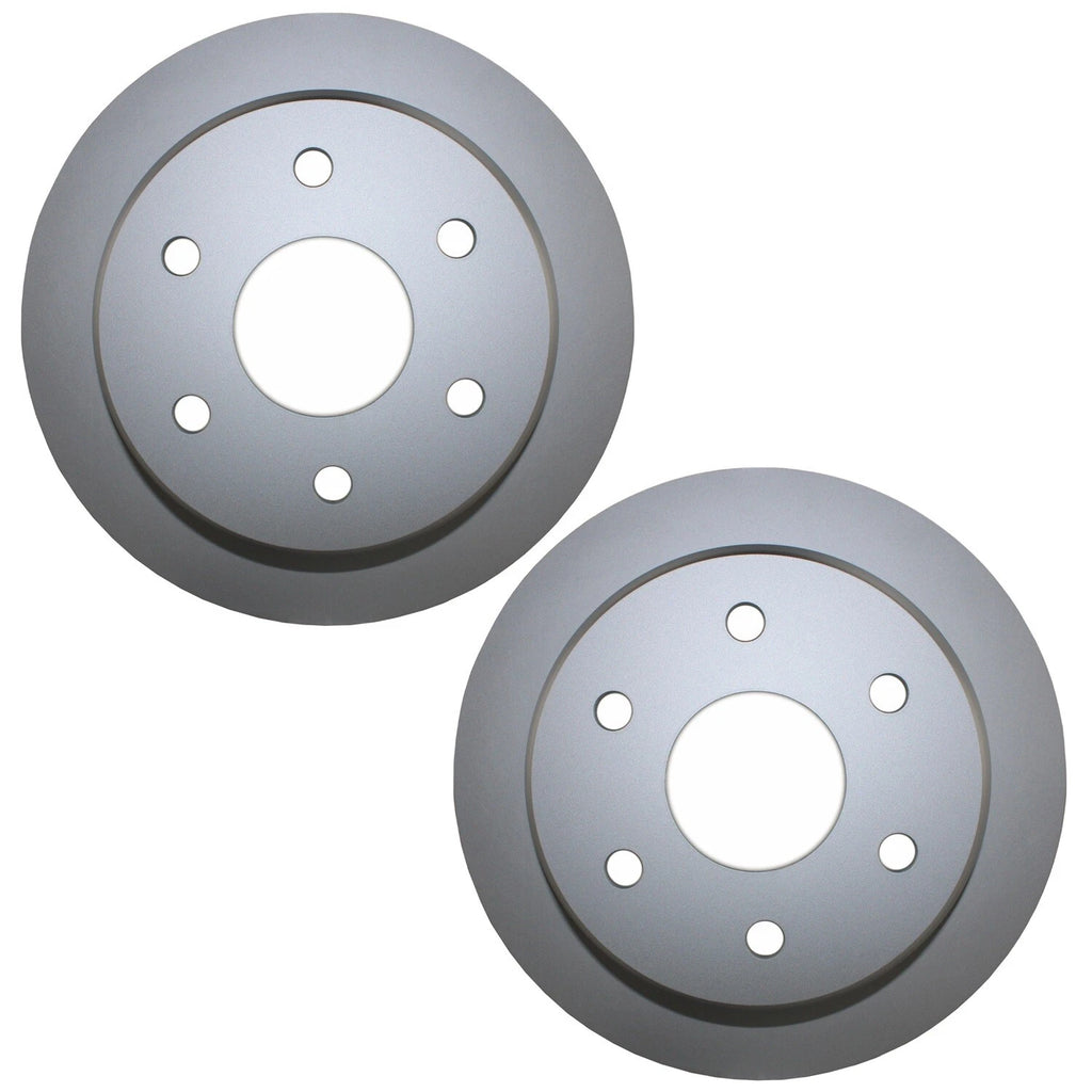 Set of 2 Rear Coated 325mm Brake Rotors for Chevrolet GMC