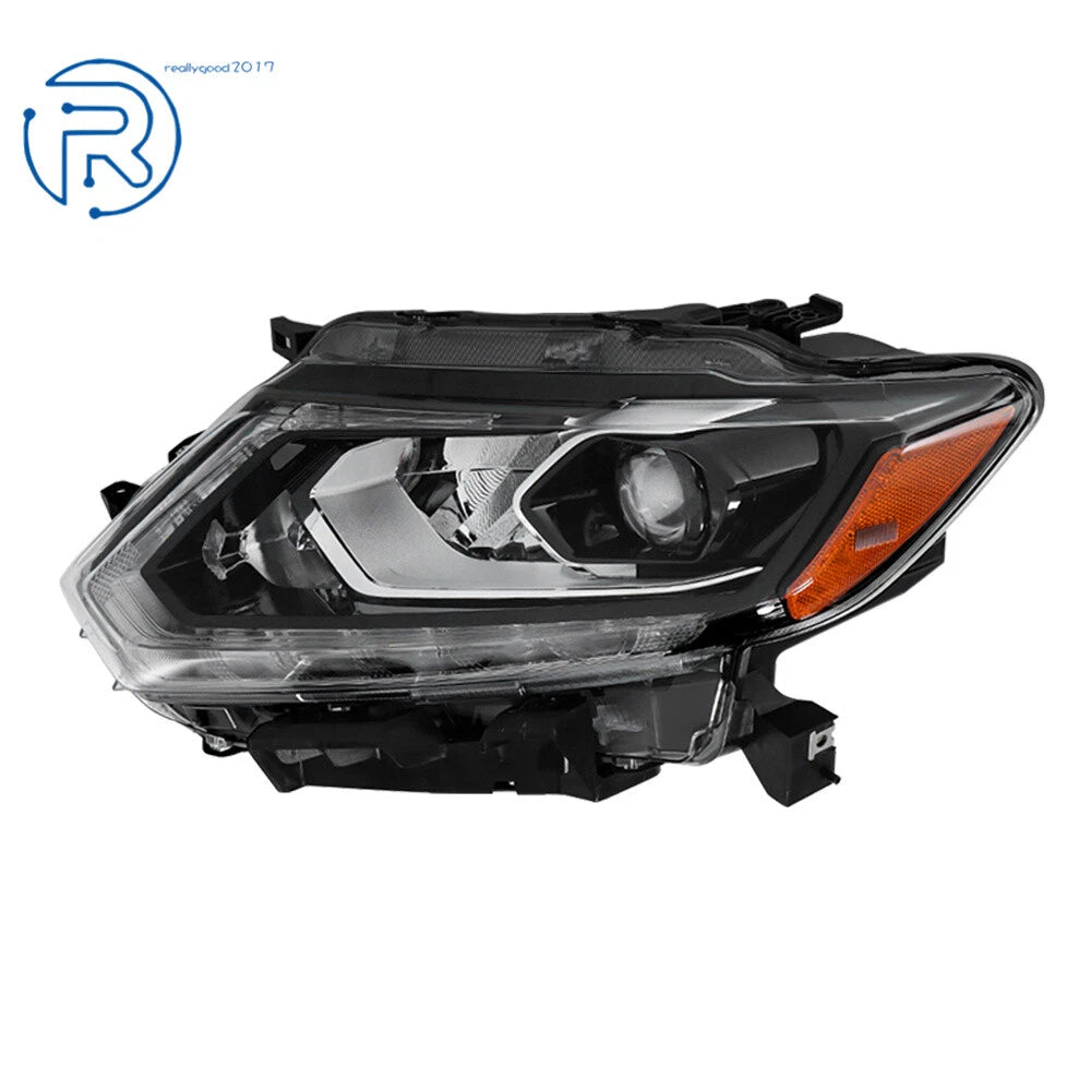 Black LED Headlight for Nissan Rogue (2014-2016) Left Side Assembly